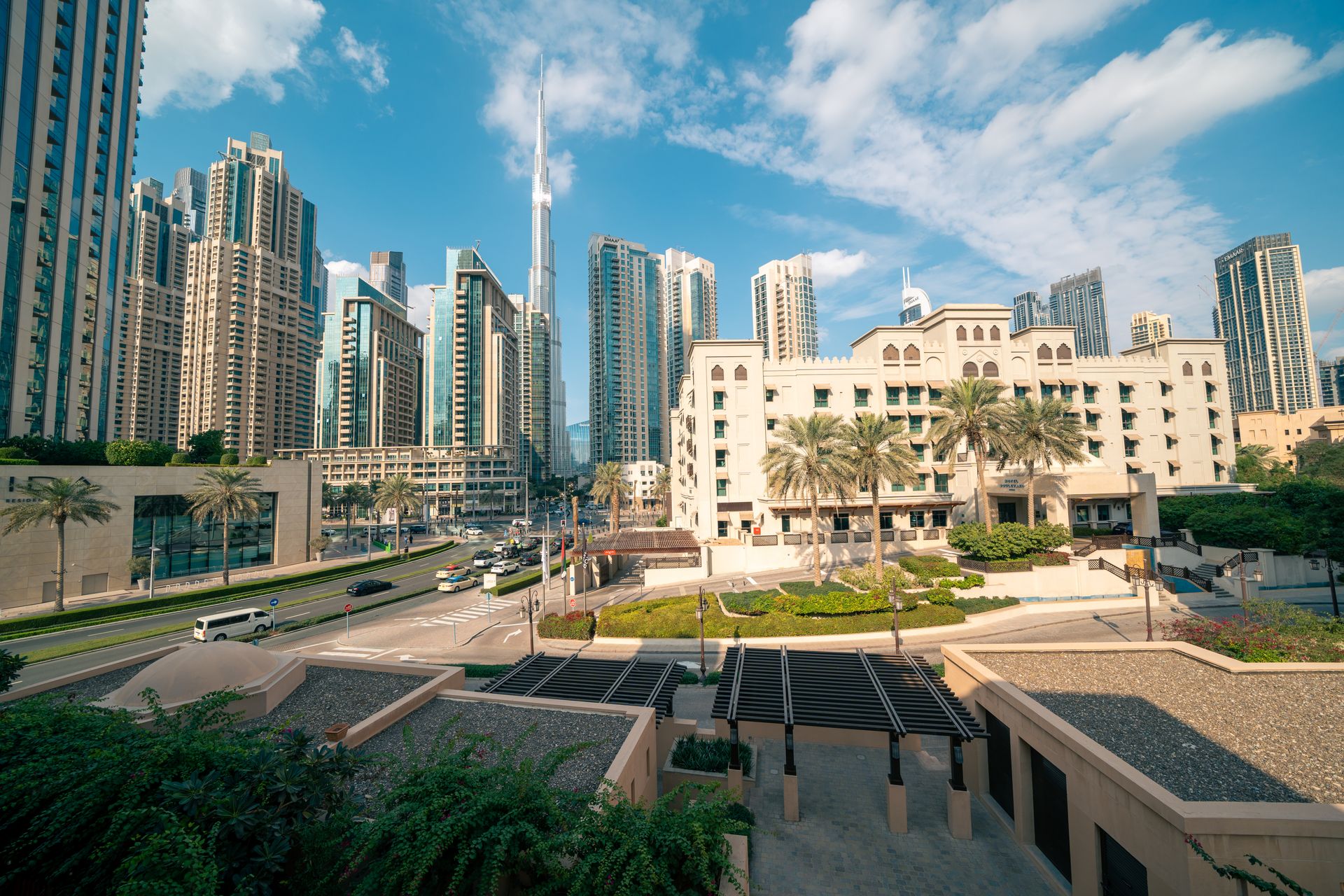 Dubai skyline with Burj Khalifa